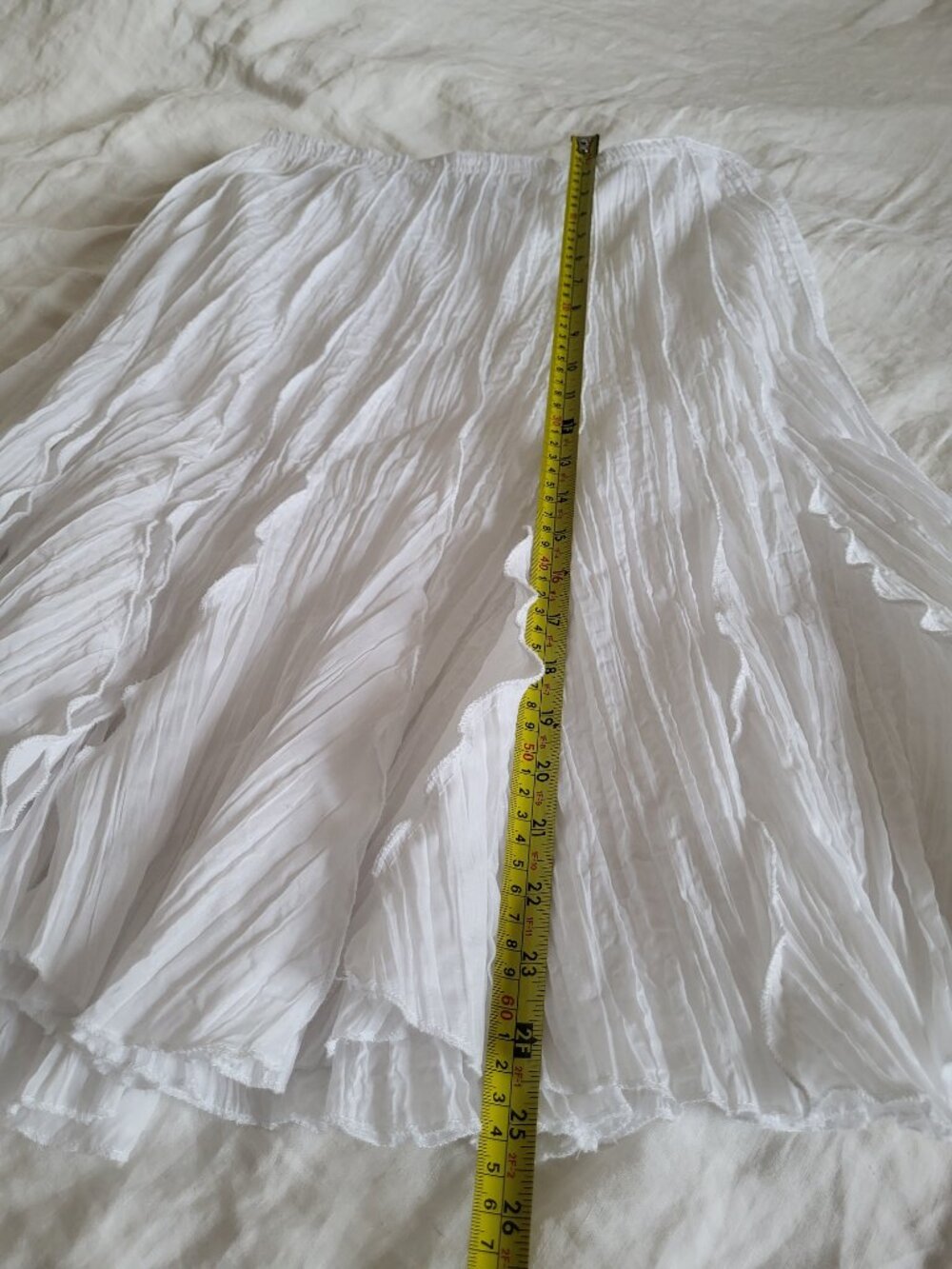 GUESS White Lightweight spring summer Skirt Midi - Picture 11 of 13